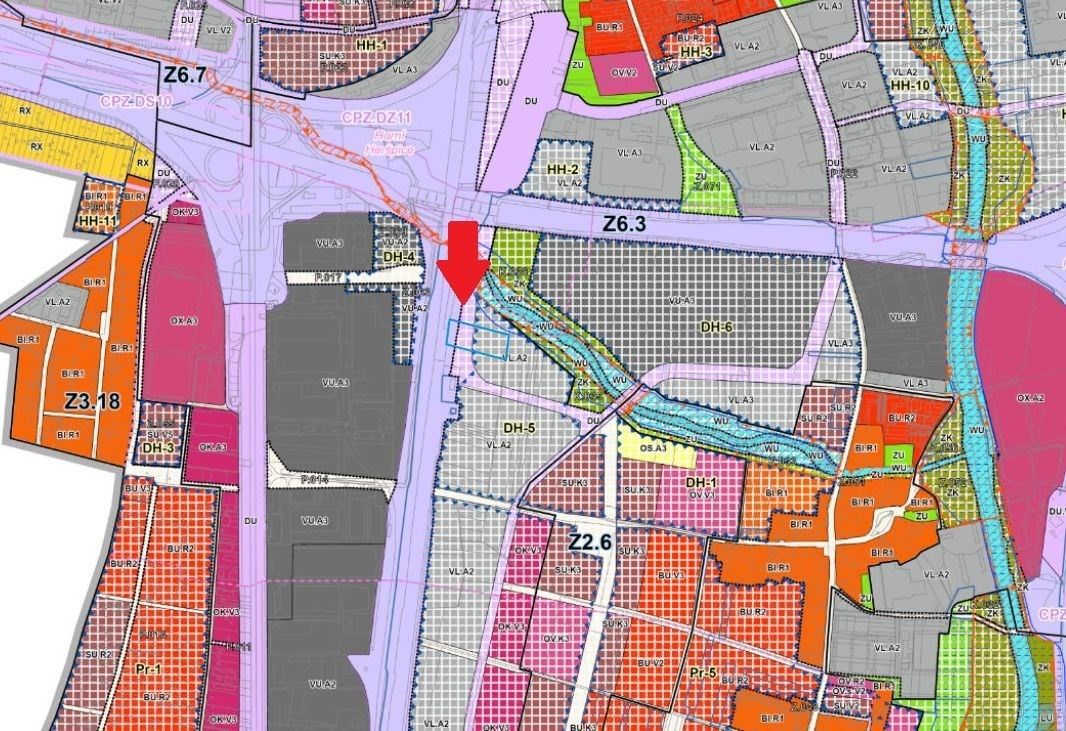 Komerční pozemky, Dolní Heršpice, Brno, 10 182 m²