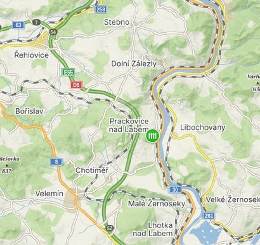 Prodej zahrada - Prackovice nad Labem, 1 154 m²
