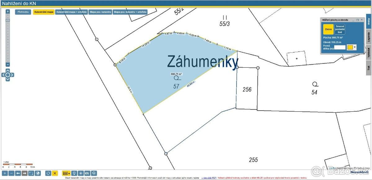 Pozemky pro bydlení, Tršice, 783 57, 665 m²