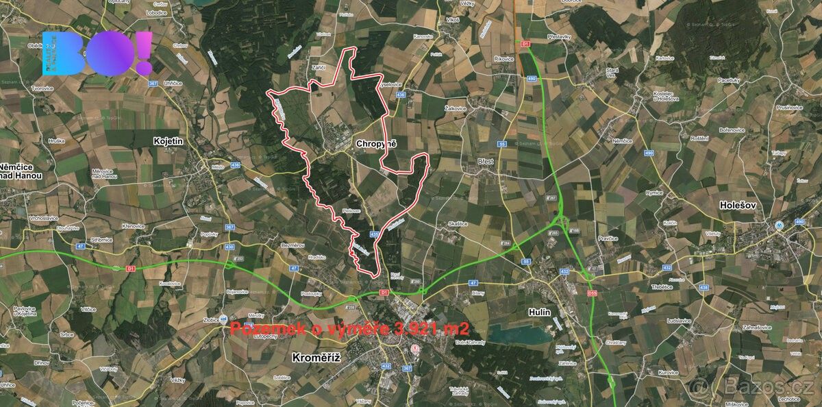 Louky, Chropyně, 768 11, 3 921 m²