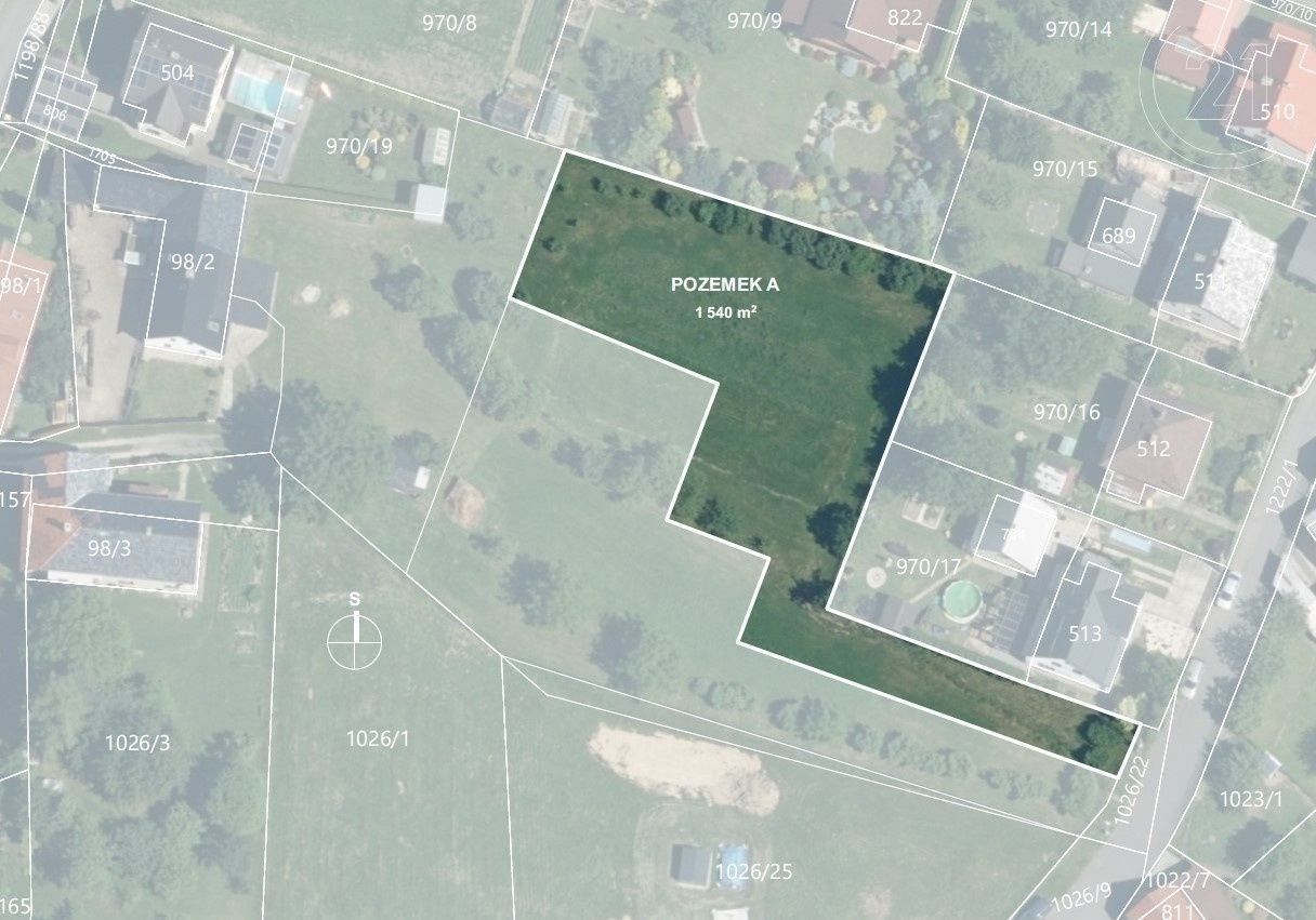 Pozemky pro bydlení, Mořkov, 1 540 m²