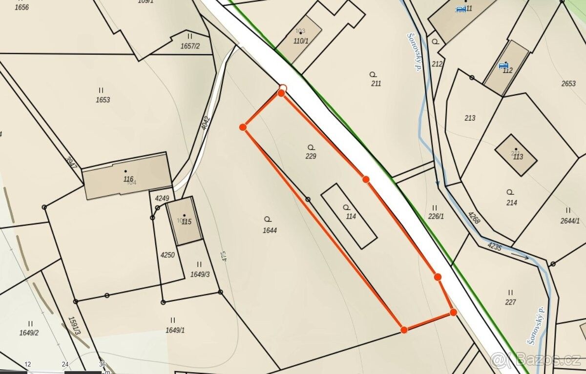 Prodej pozemek pro bydlení - Šonov u Broumova, 549 71, 1 637 m²