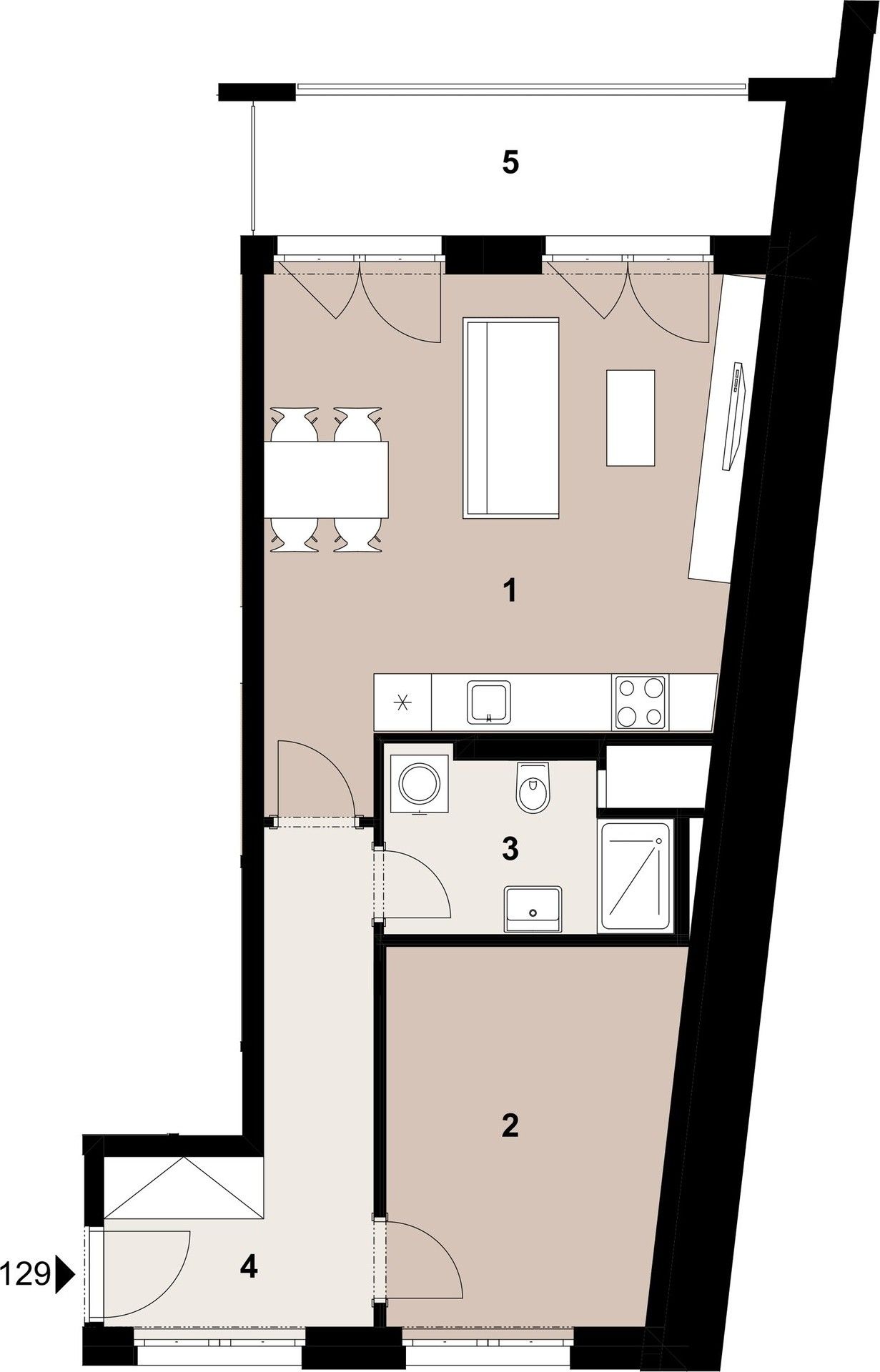 Prodej byt 2+kk - Poděbradská, Praha, 51 m²