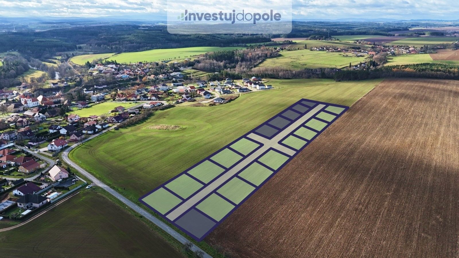 Zemědělské pozemky, Hradec, 1 000 m²
