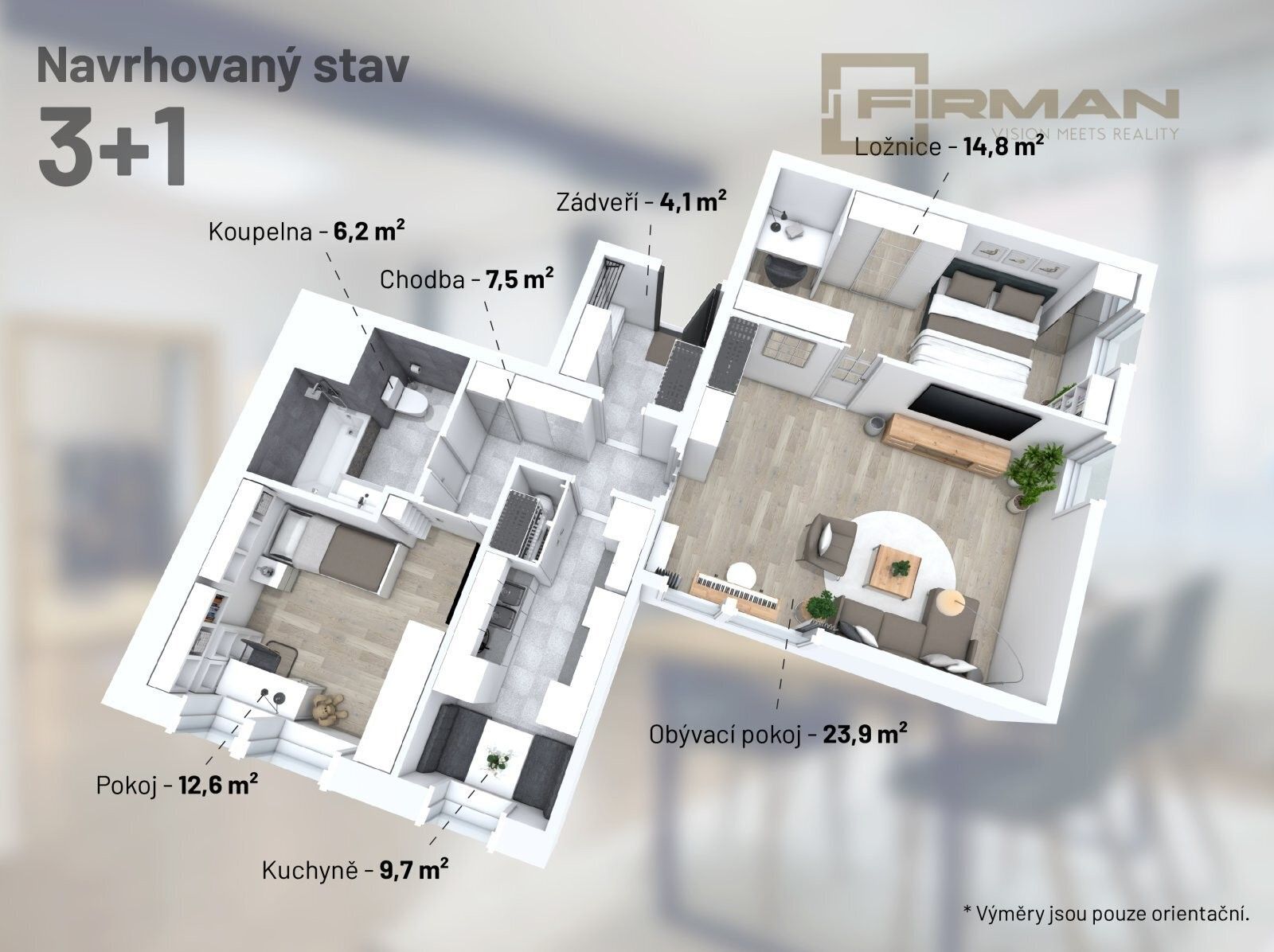 Prodej byt 3+1 - Dolákova, Praha, 78 m²