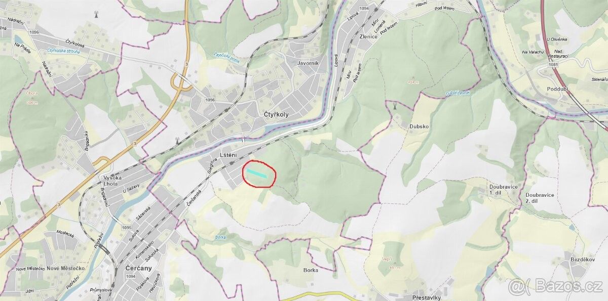Prodej les - Čerčany, 257 22, 4 810 m²