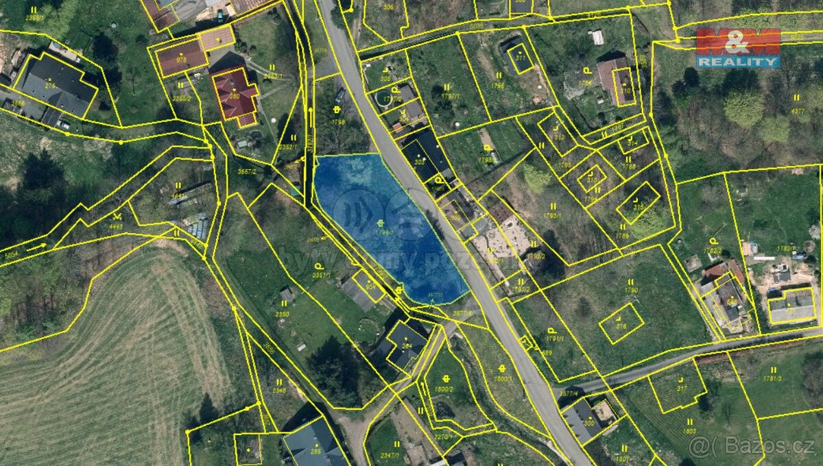 Pozemky pro bydlení, Staré Křečany, 407 61, 1 154 m²
