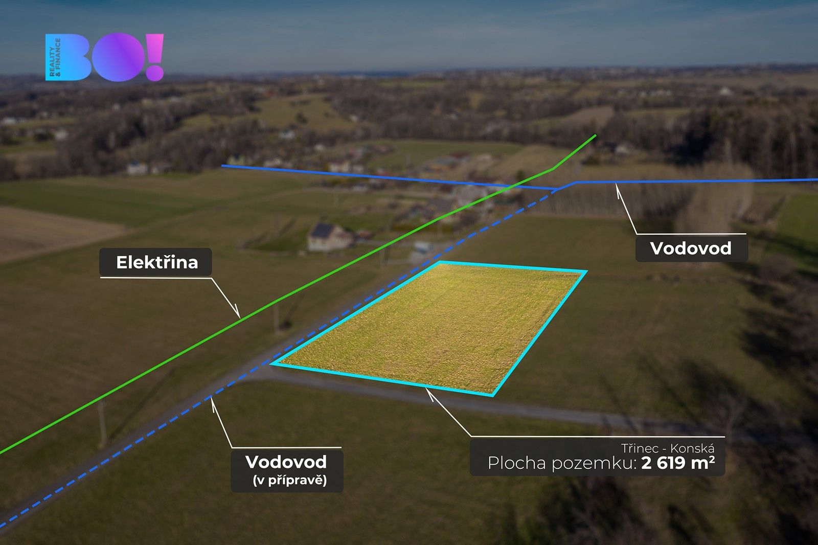 Pozemky pro bydlení, Třinec, 2 619 m²