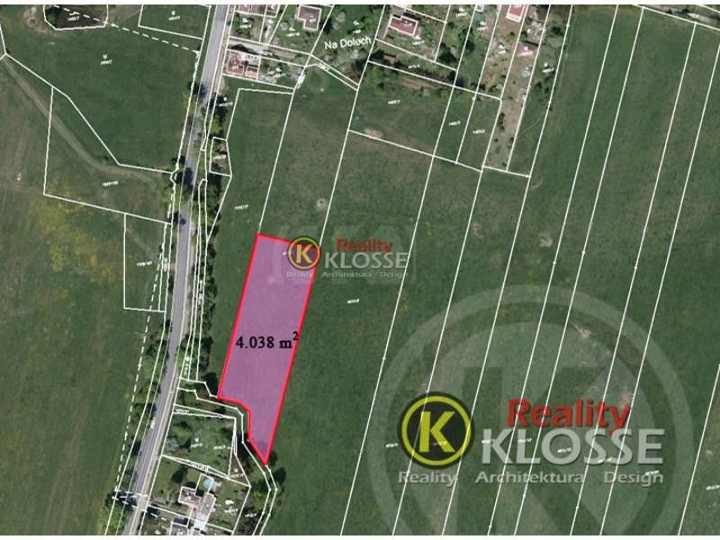 Pozemky pro bydlení, Kamenný Újezd, 4 038 m²