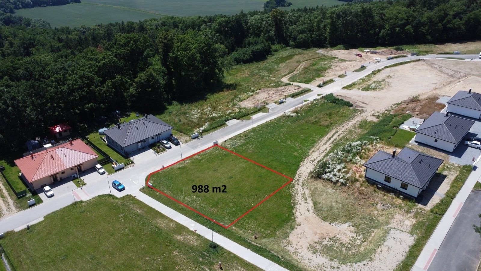Pozemky pro bydlení, Hosín, 988 m²