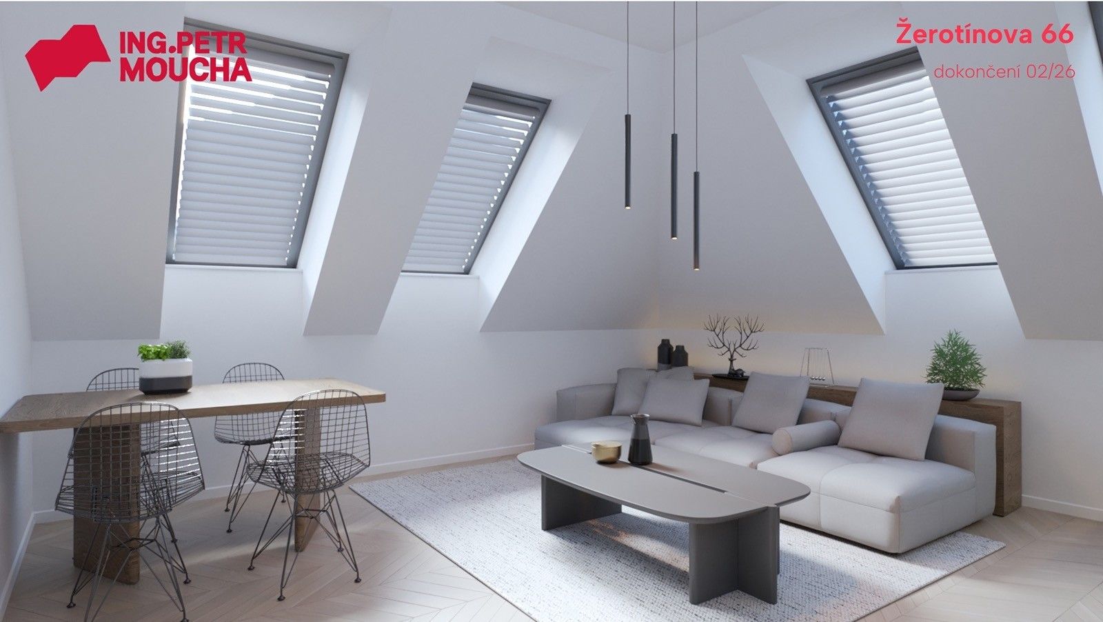 2+kk, Žerotínova, Praha, 51 m²