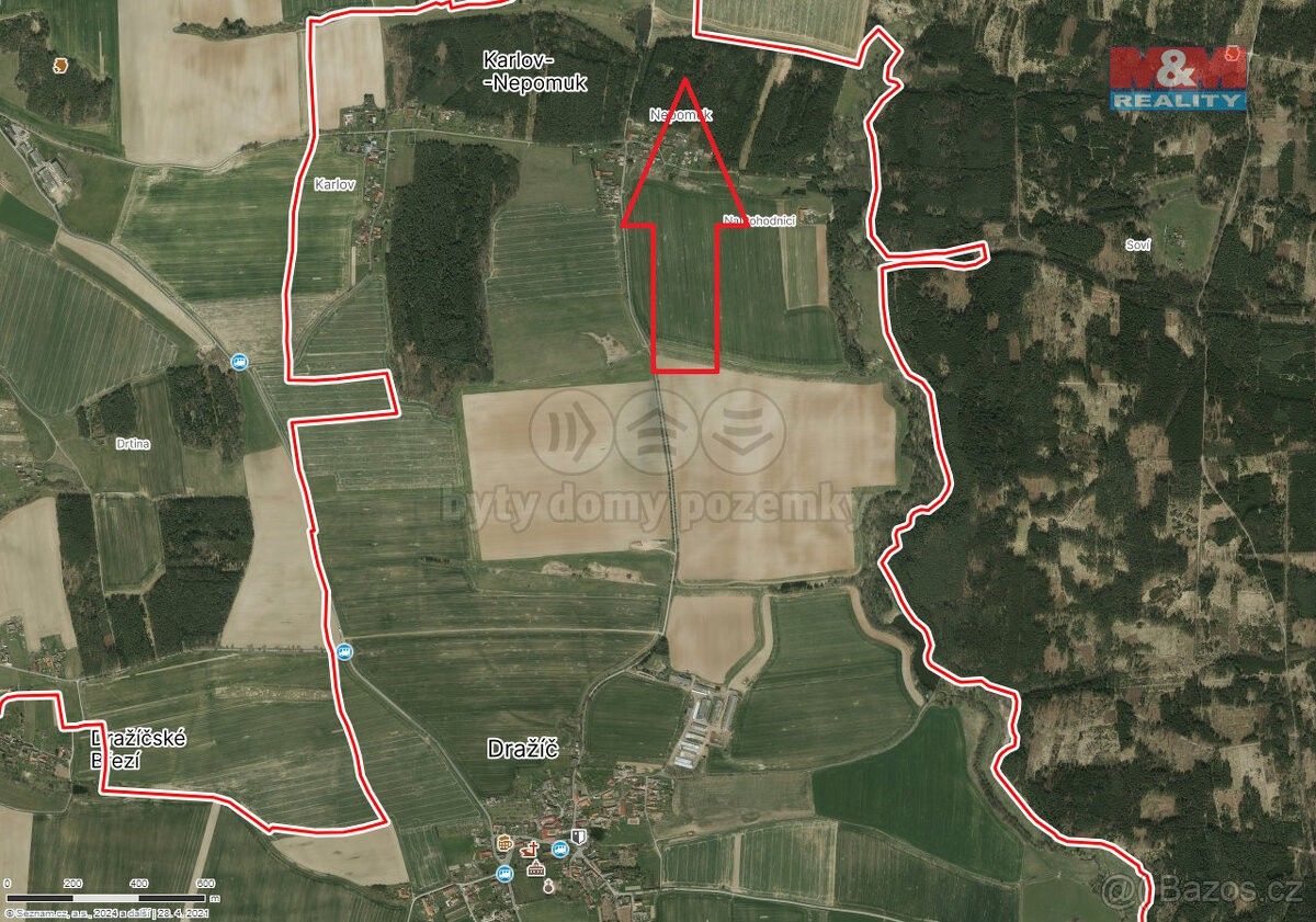 Prodej les - Týn nad Vltavou, 375 01, 5 161 m²