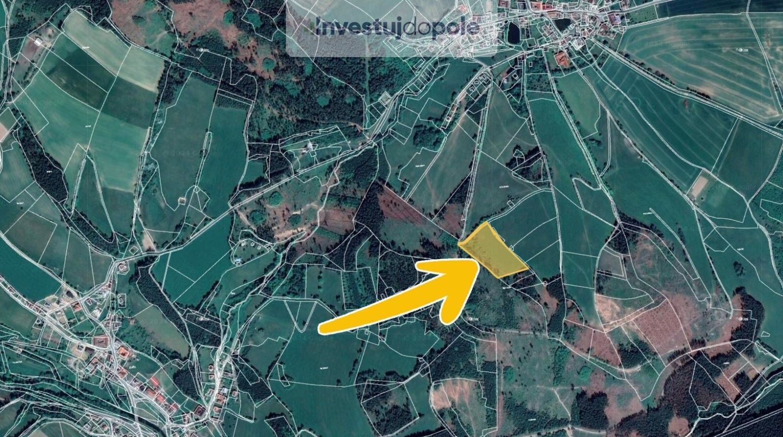 Prodej louka - Ubušín, Jimramov, 14 963 m²