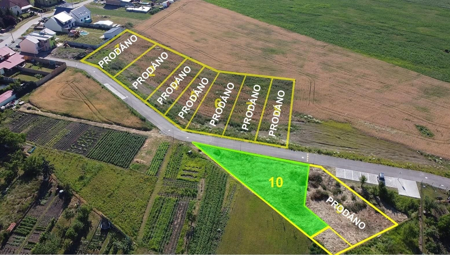 Pozemky pro bydlení, Moutnice, 564 m²