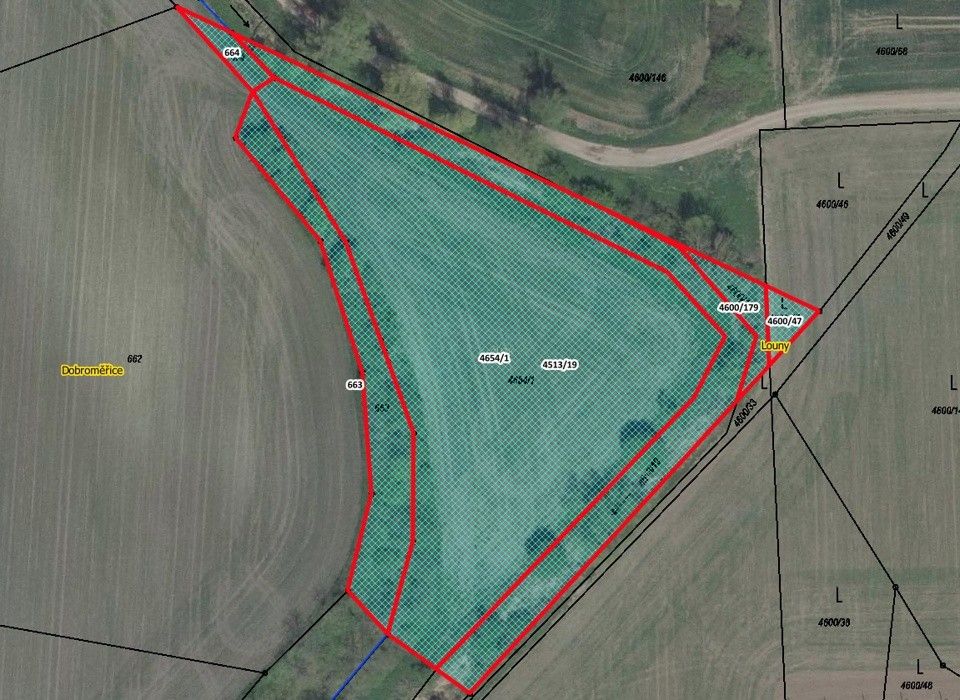 Zemědělské pozemky, Louny, 8 229 m²