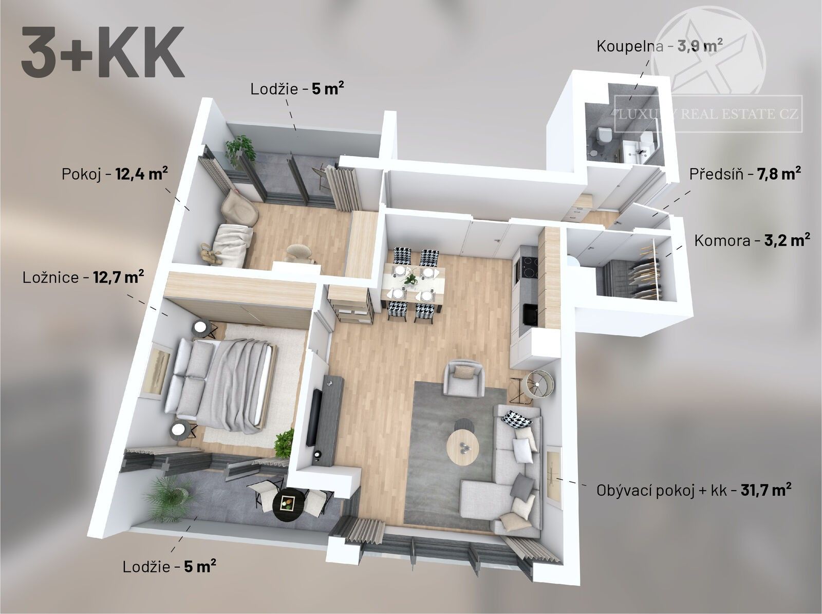 Prodej byt 3+kk - Na výběžku, Praha, 81 m²
