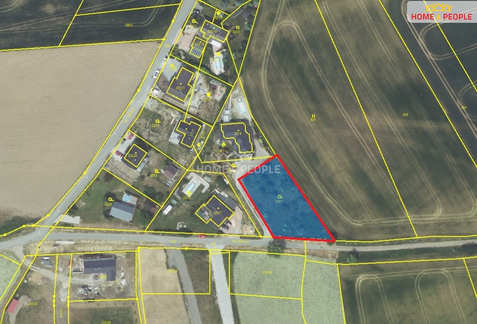 Pozemky pro bydlení, Na Višňovce, Trubín, 1 255 m²