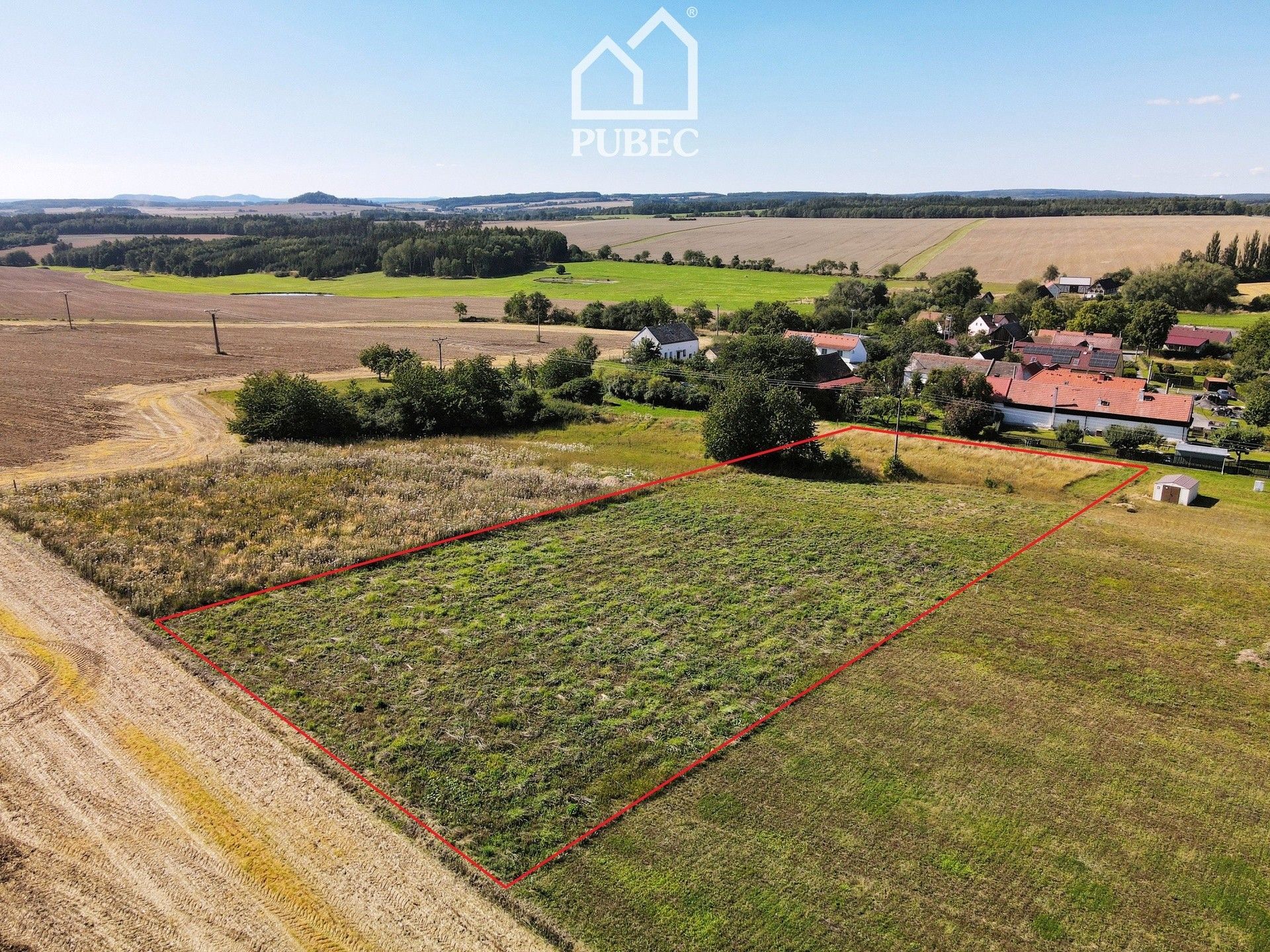 Pozemky pro bydlení, Popovice, Všeruby, 3 708 m²