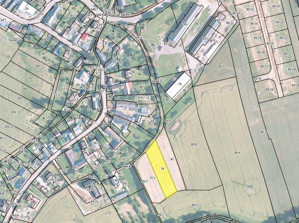Pozemky pro bydlení, Úsov, 789 73, 1 853 m²