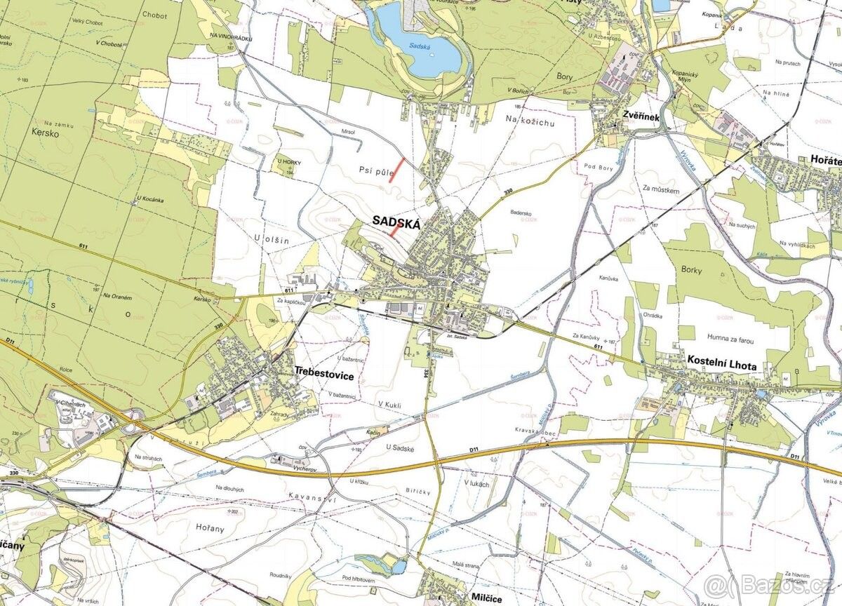 Prodej pozemek - Sadská, 289 12