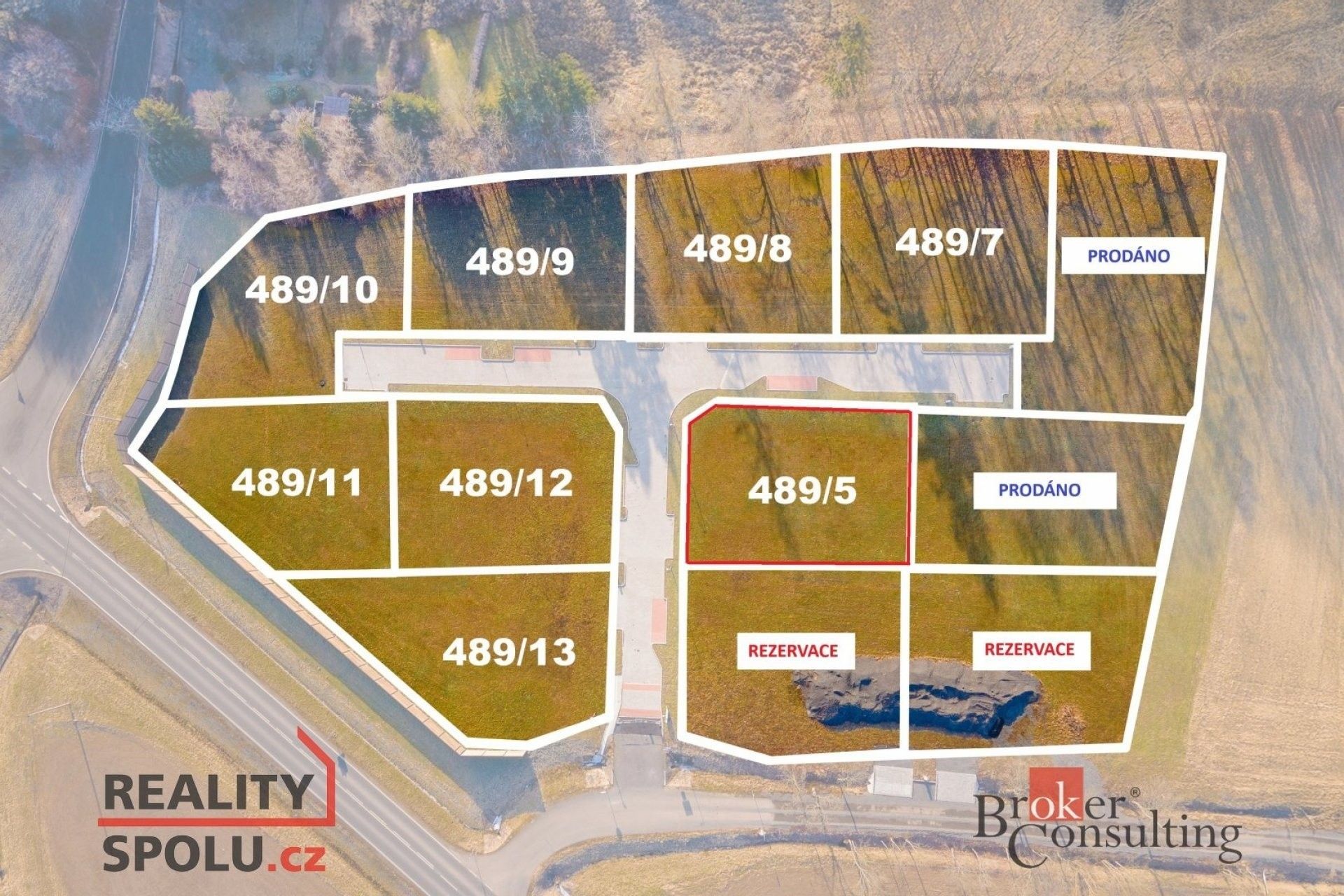 Pozemky pro bydlení, Kamenný Újezd, 939 m²