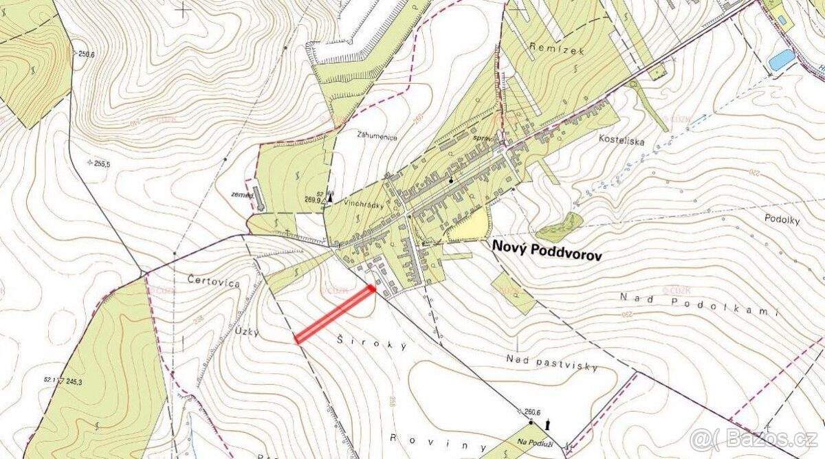 Prodej pozemek - Starý Poddvorov, 696 16