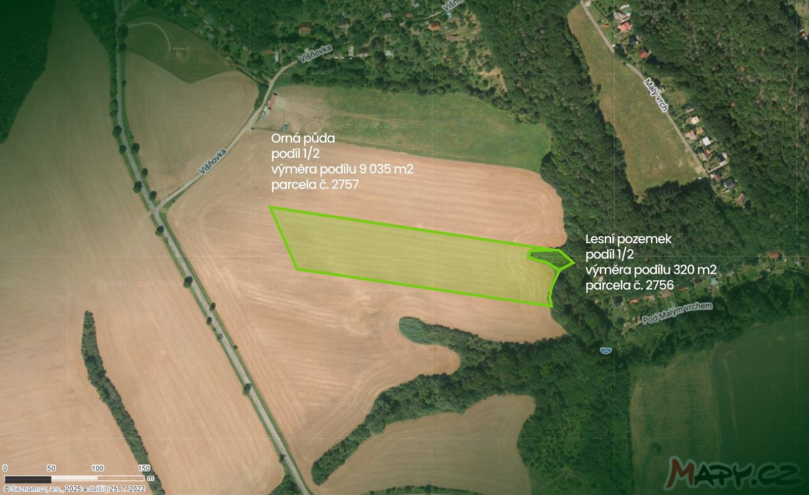 Zemědělské pozemky, Vráž, 9 355 m²