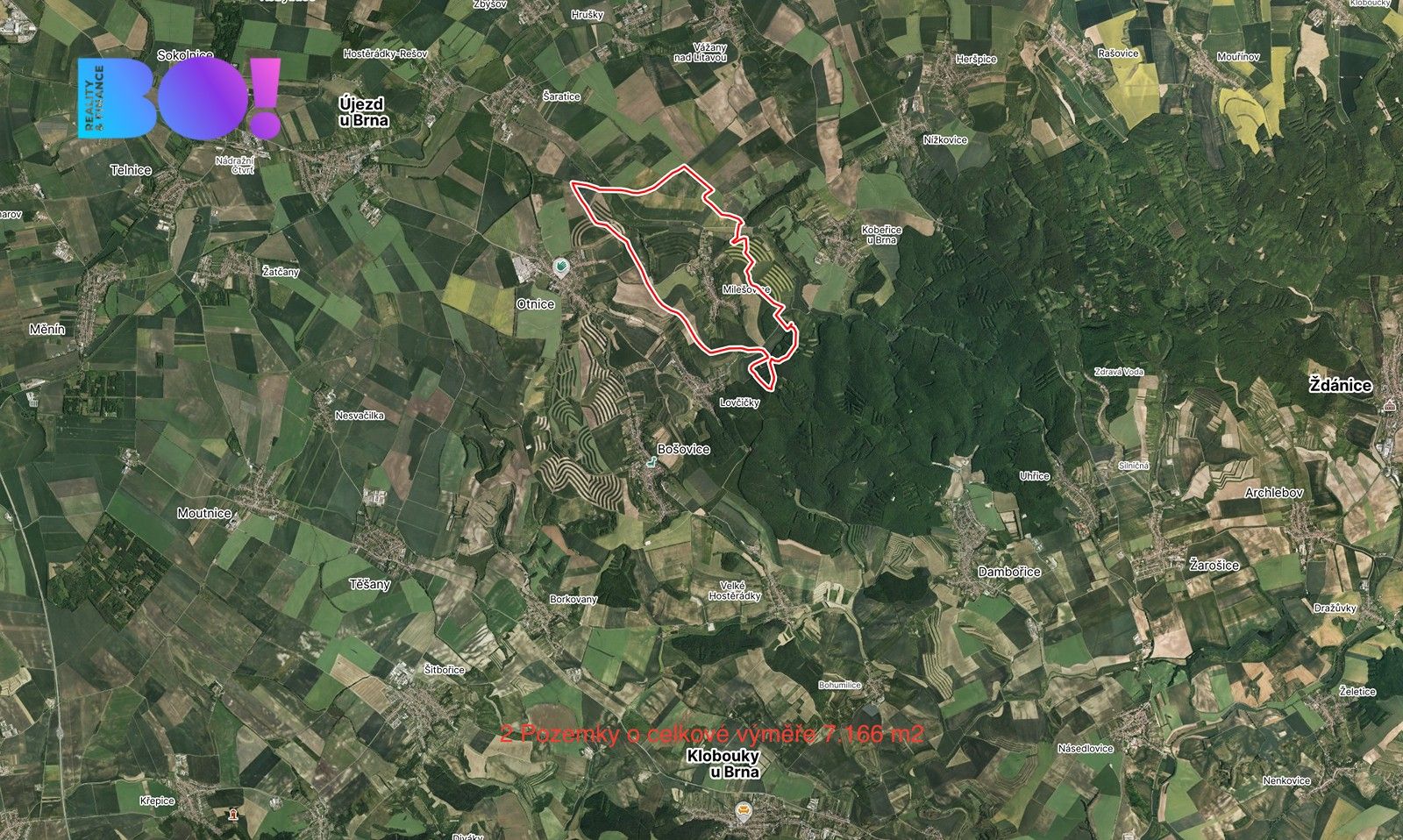 Zemědělské pozemky, Milešovice, 7 166 m²