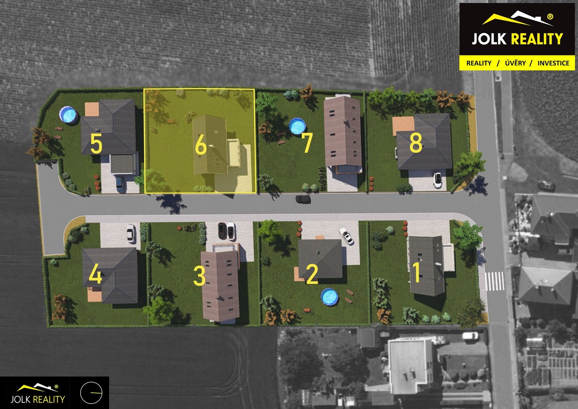 Pozemky pro bydlení, Vrbka, Služovice, 882 m²