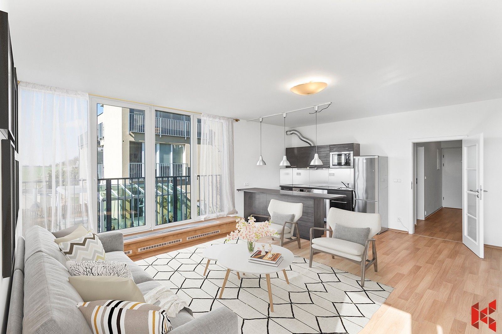 2+kk, Pod Formankou, Praha, 55 m²