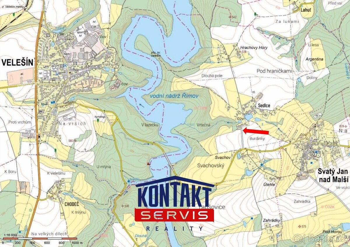 Prodej pozemek pro bydlení - Trhové Sviny, 374 01, 1 437 m²