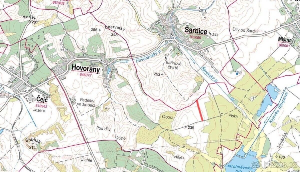 Prodej zemědělský pozemek - Hovorany, 696 12