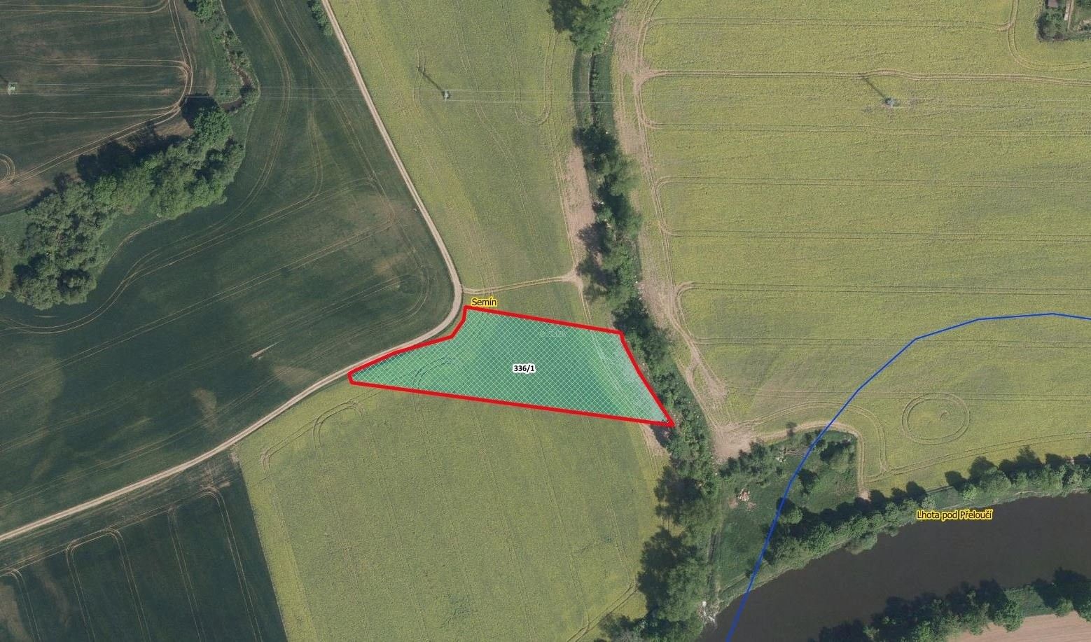 Zemědělské pozemky, Semín, 6 475 m²