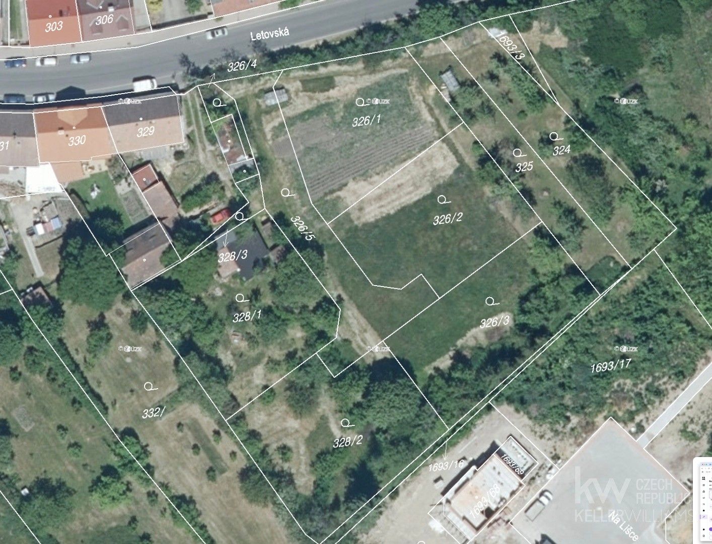 Pozemky pro bydlení, Letovská, Podbořany, 1 066 m²