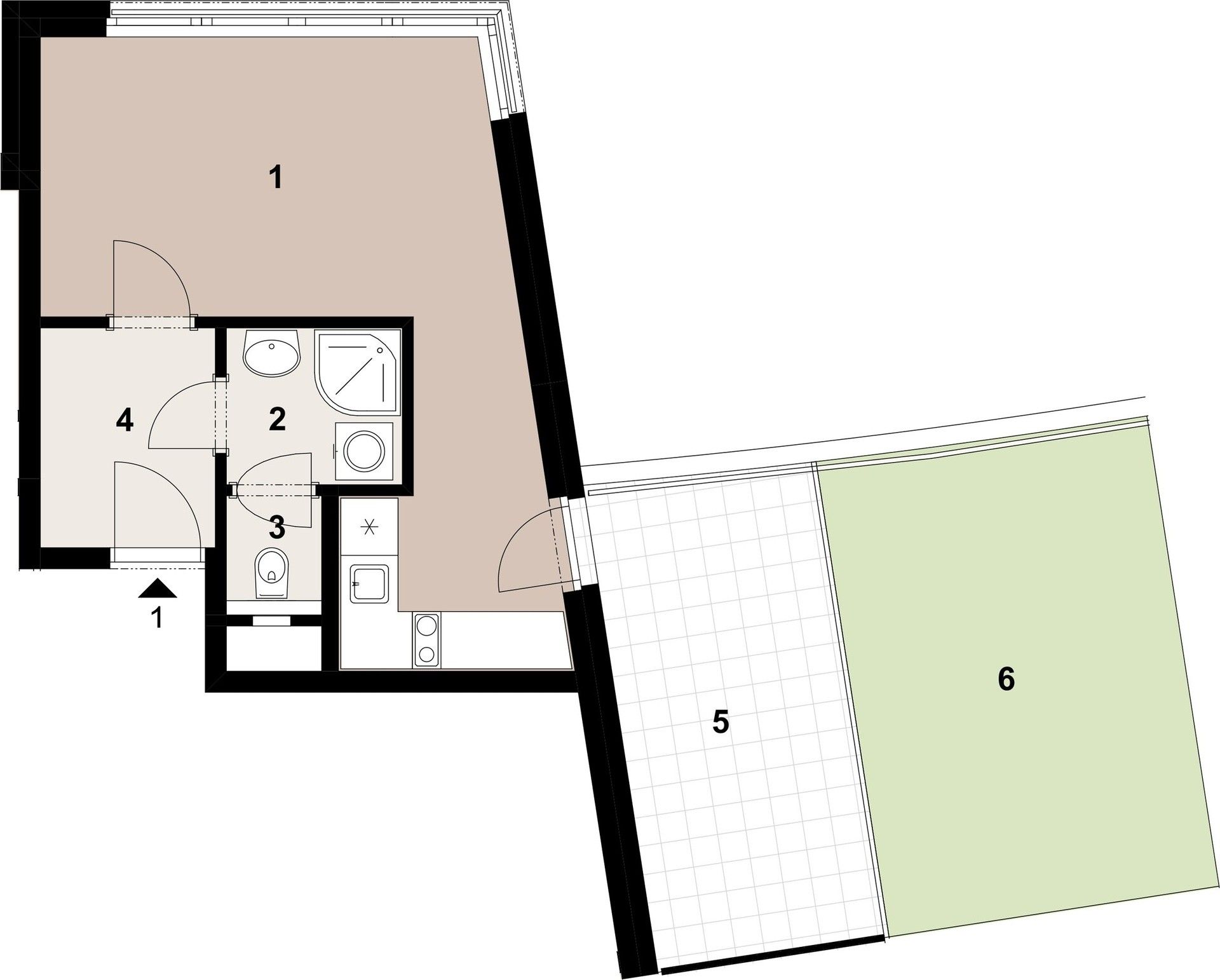 Prodej byt 1+kk - Milínská, Praha, 29 m²