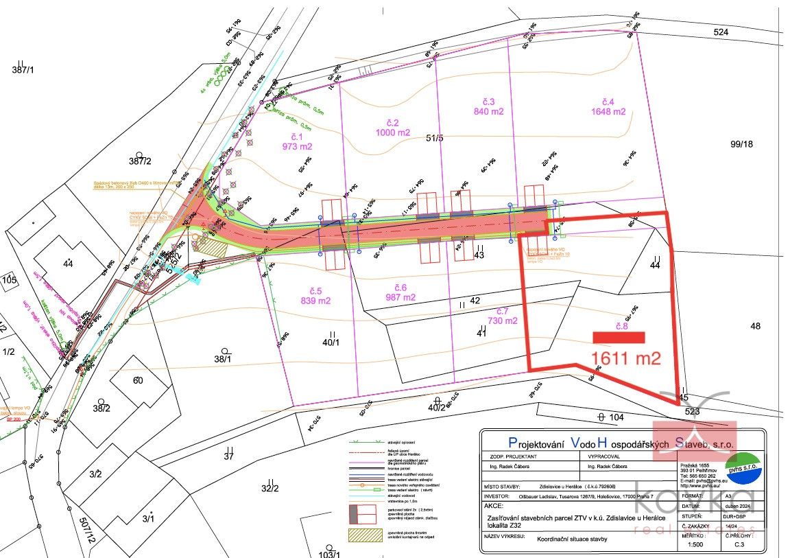 Pozemky pro bydlení, Herálec, 1 611 m²