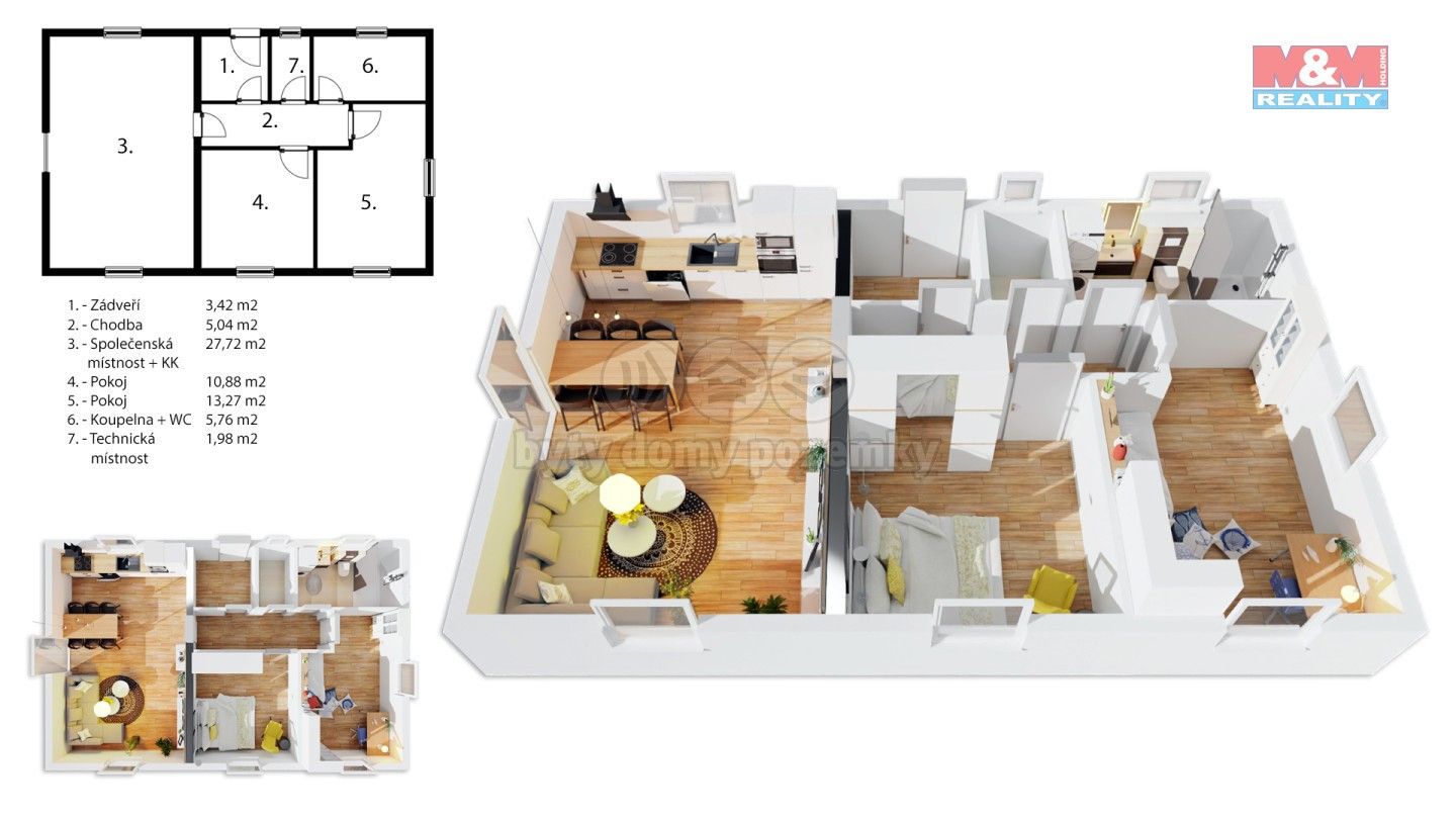 Prodej rodinný dům - Třtice, 68 m²