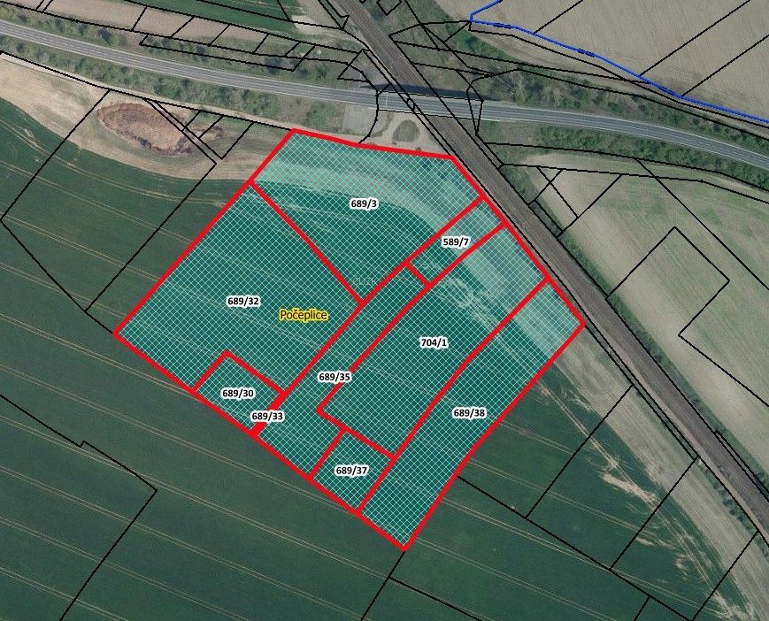 Zemědělské pozemky, Počeplice, Štětí, 31 537 m²
