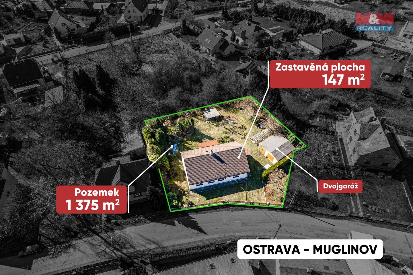Rodinné domy, V Korunce, Ostrava, 147 m²