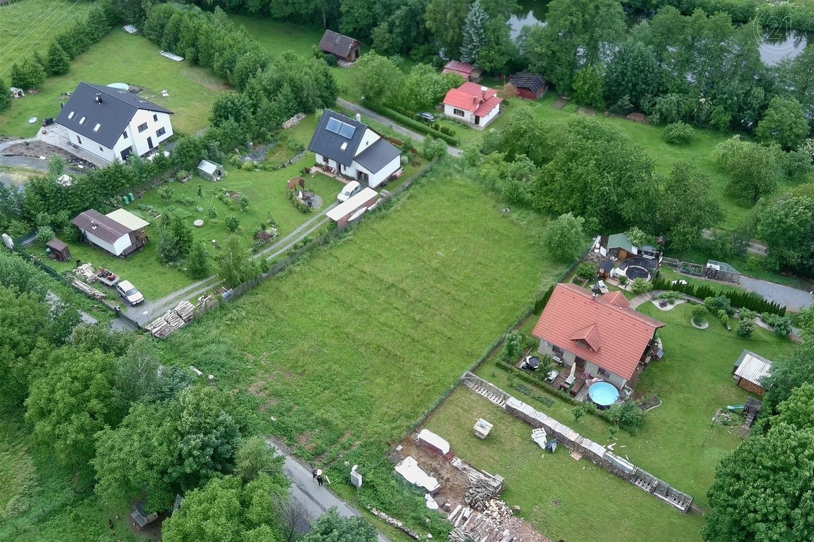 Pozemky pro bydlení, Ostředek, 1 932 m²