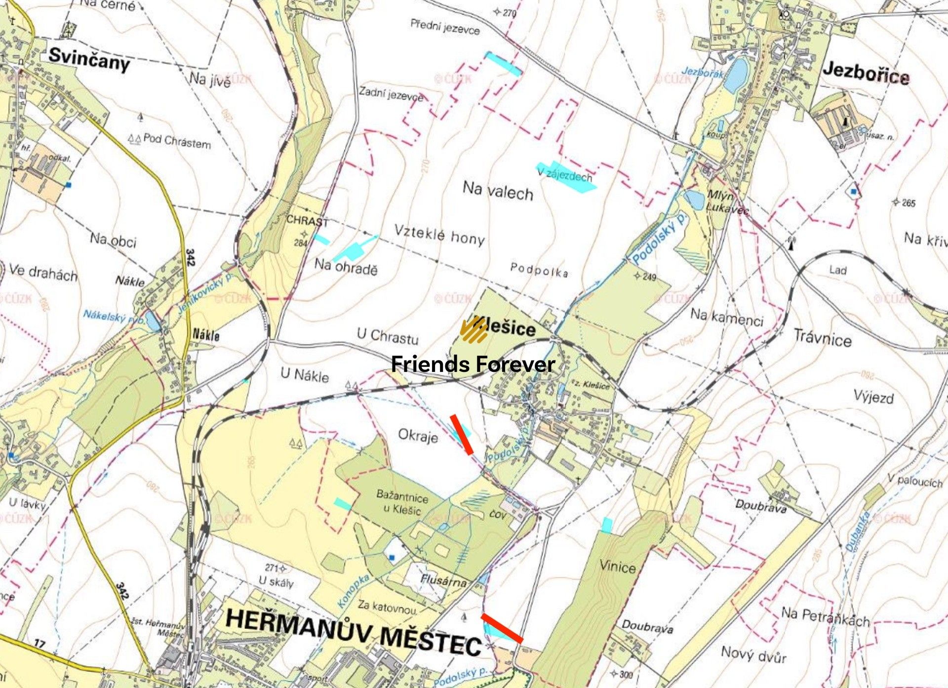 Zemědělské pozemky, Klešice, 23 188 m²