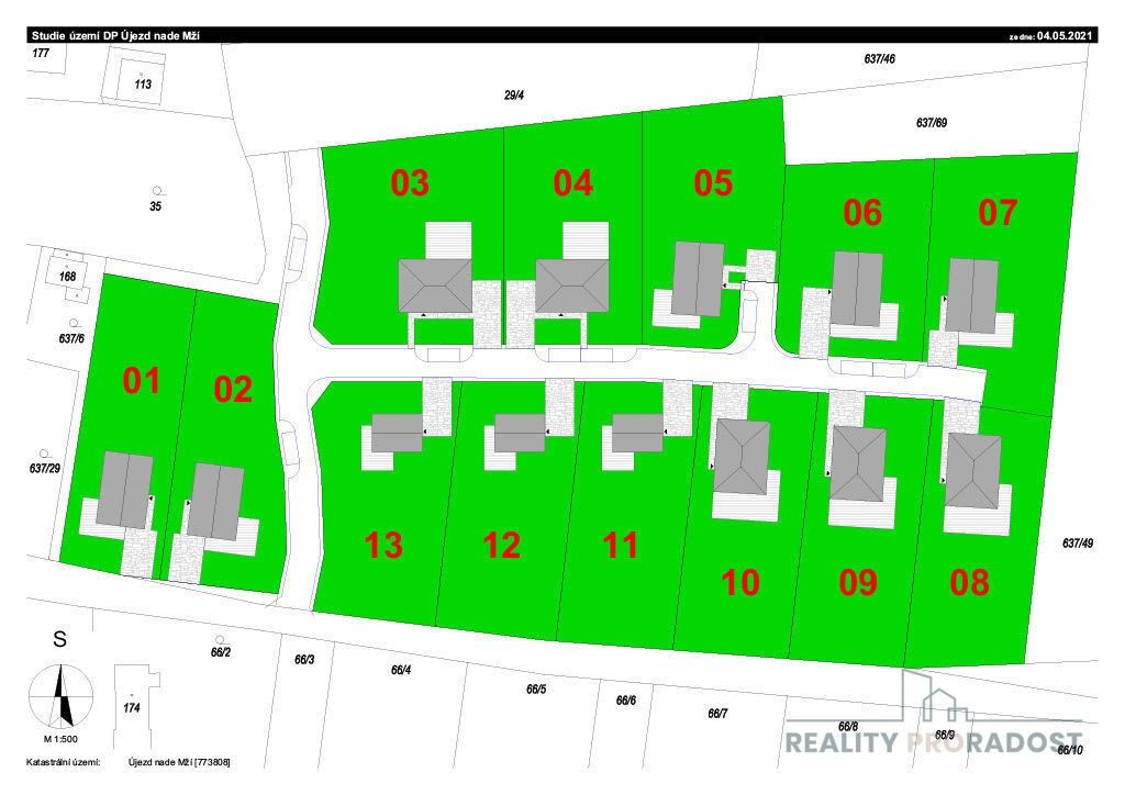 Prodej pozemek pro bydlení - Újezd nade Mží, 1 001 m²
