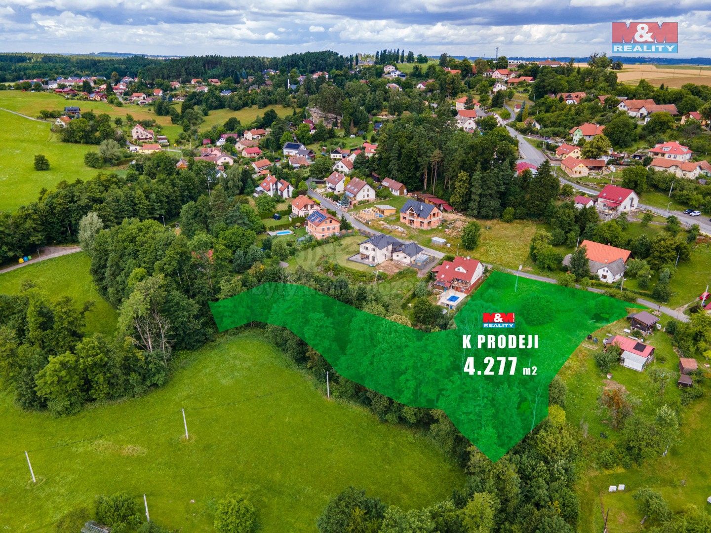 Pozemky pro bydlení, Budislav, 4 277 m²