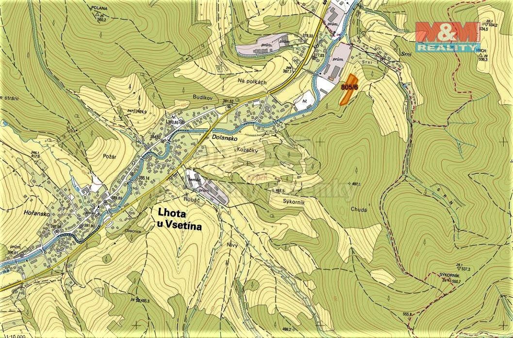 Prodej louka - Vsetín, 755 01, 5 327 m²