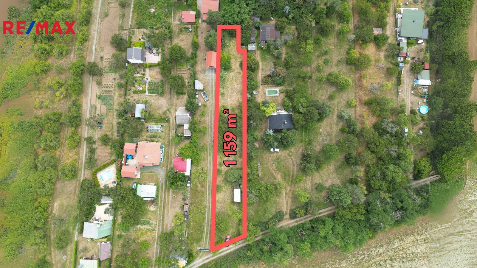 Zahrady, Želešice, 1 159 m²