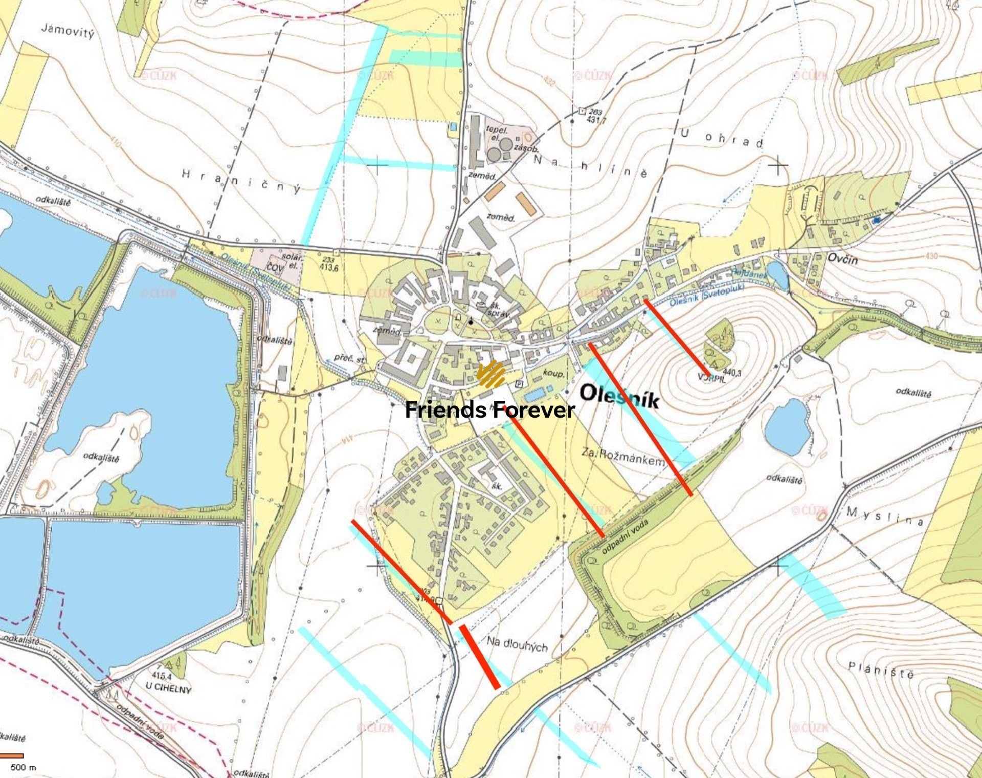 Zemědělské pozemky, Olešník, 24 950 m²
