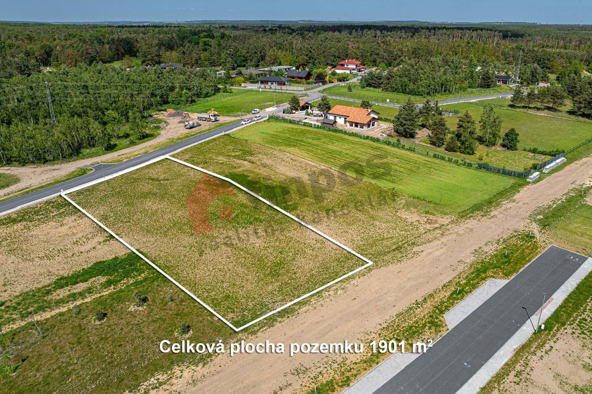 Pozemky pro bydlení, Na Pruhu, Káraný, 1 901 m²