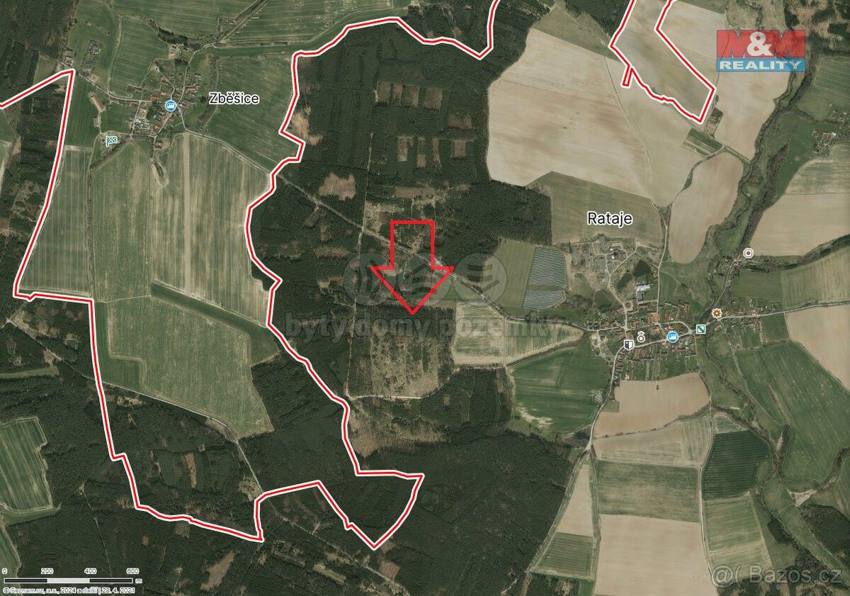 Prodej les - Bernartice u Milevska, 398 43, 3 179 m²