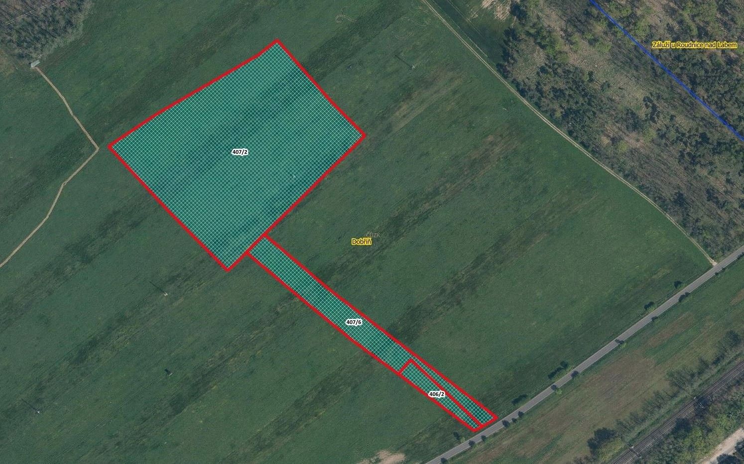 Zemědělské pozemky, Dobříň, 23 921 m²