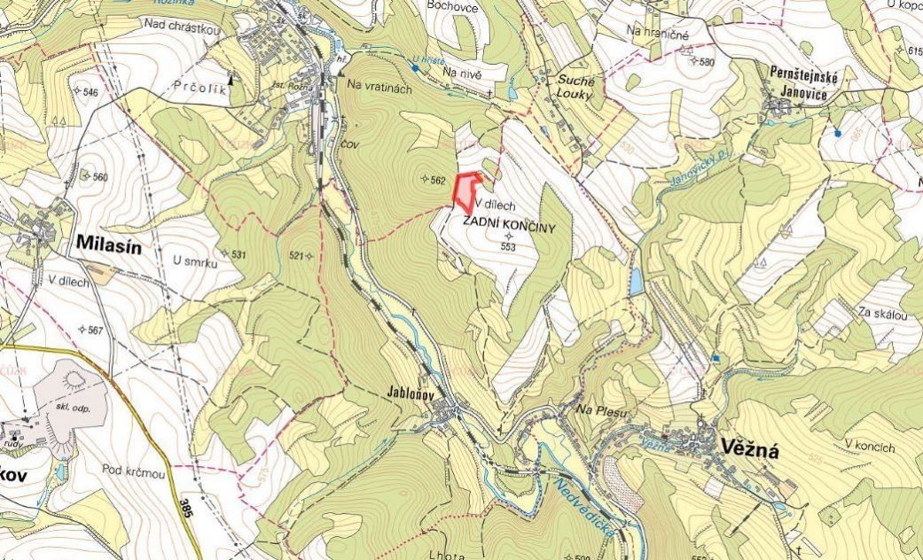 Prodej zemědělský pozemek - Bystřice nad Pernštejnem, 593 01